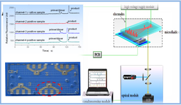 Integrated multiple PCR-CE microfluidic device for pathogen detection